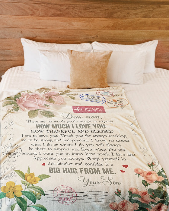 Personalized To My Mom Love Roses Blanket From Daughter How Much I Love You Great Customized Gift For Mother's day Birthday Christmas Thanksgiving