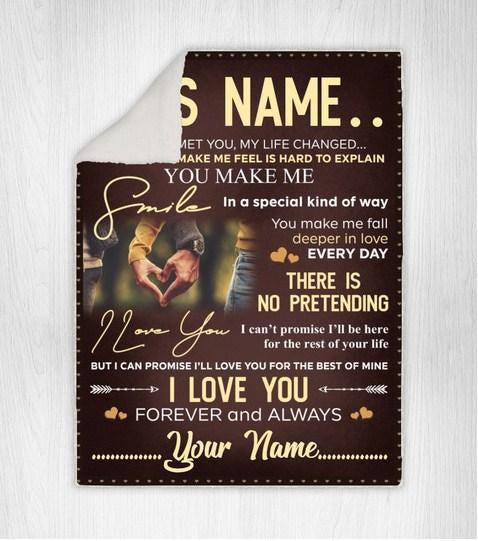 Personalized To My Husband Fleece Blanket There Is No Pretending Great Customized Gift For Father's Day Birthday Christmas Thanksgiving Valentine