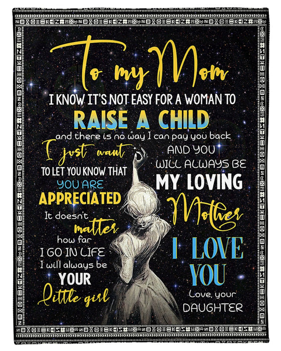 Personalized To My Mom Stars Fleece Blanket From Daughter I Just Want To Let You Know That You Are Appreciated Great Customized Gift For Mother's day Birthday Christmas Thanksgiving