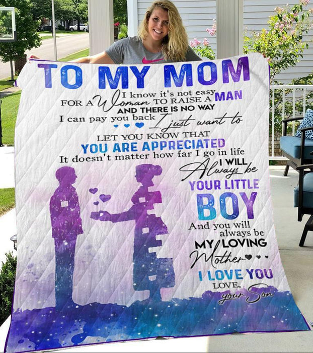 Personalized To My Mom Hearts Fleece Blanket From Daughter I Want To Let You Know That You Are Appreciated Great Customized Gift For Mother's day Birthday Christmas Thanksgiving