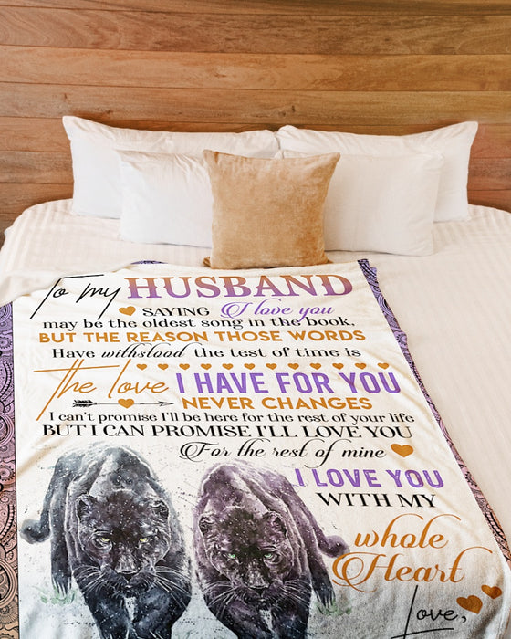 Personalized To My Husband Leopard Fleece Blanket From Wife The Love I Have For You Never Changes Great Customized Gift For Birthday Christmas Thanksgiving Anniversary Father's Day