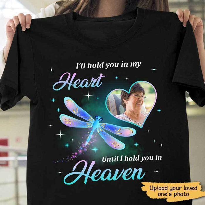 Custom Personalized Photo Butterflies Memorial T-Shirt Holidays Gifts For Family