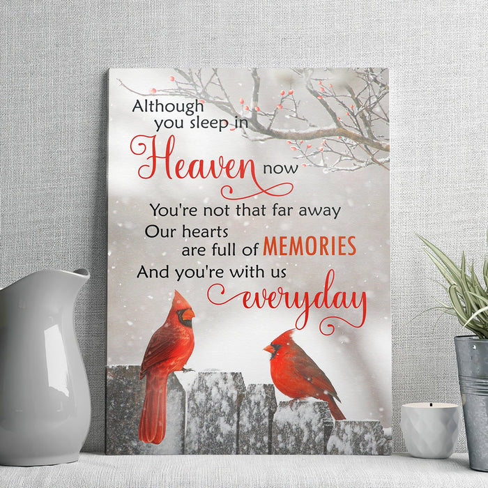 With Us Everyday0.75 Inch Framed Canvas Art Gifts For Birthday, Christmas, Home Decor