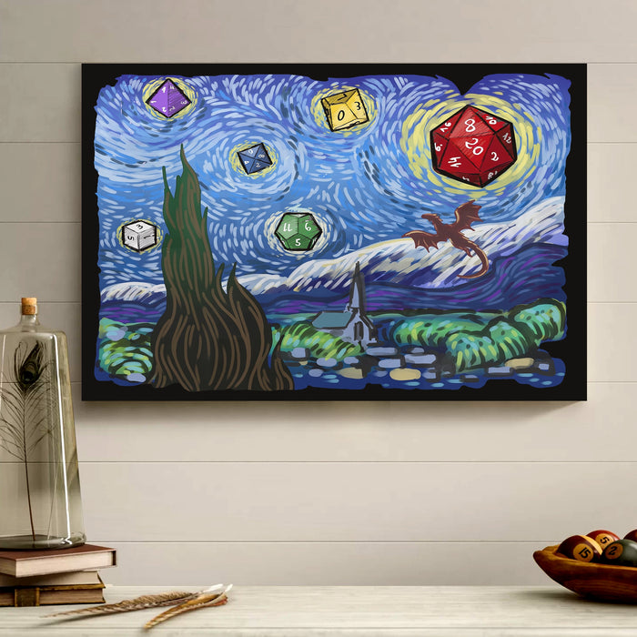 Dnd Dicey Night Deluxe Landscape Canvas 1.5in Frame