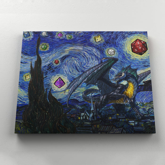 Dnd Scary Night Deluxe Landscape Canvas 1.5in Frame