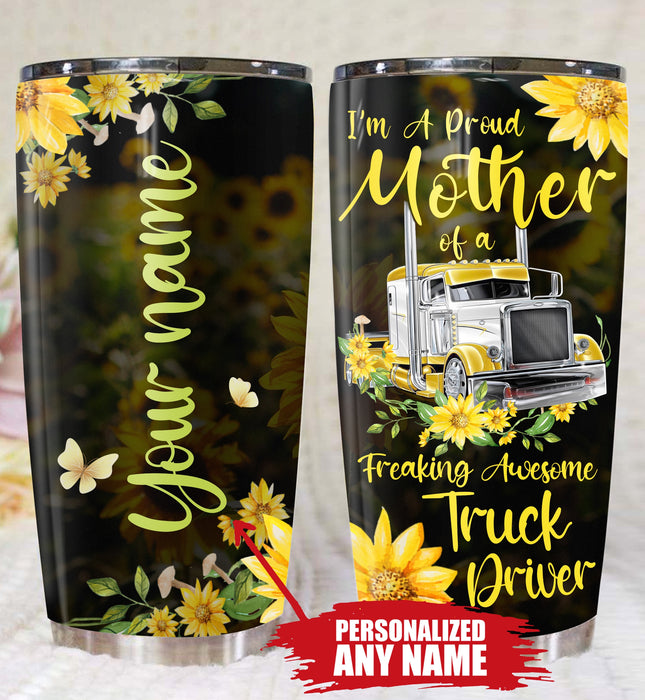 Qd - Personalized - I'm Proud To Be A Mother Of Freaking Awesome Tumbler