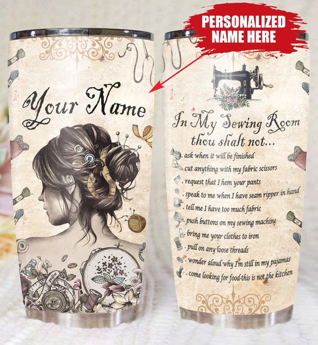 Qd - Personalized - Sewing Room Tumbler