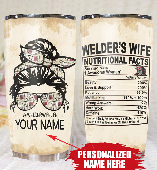 Qd - Personalized - Welder's Wife Tumbler
