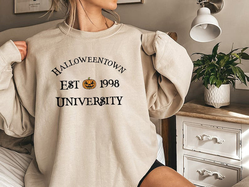 Halloweentown University Crewneck Sweatshirt ,Cute Fall Sweatshirt, Halloween Sweatshirt, Halloween Town, Funny Fall Sweatshirt