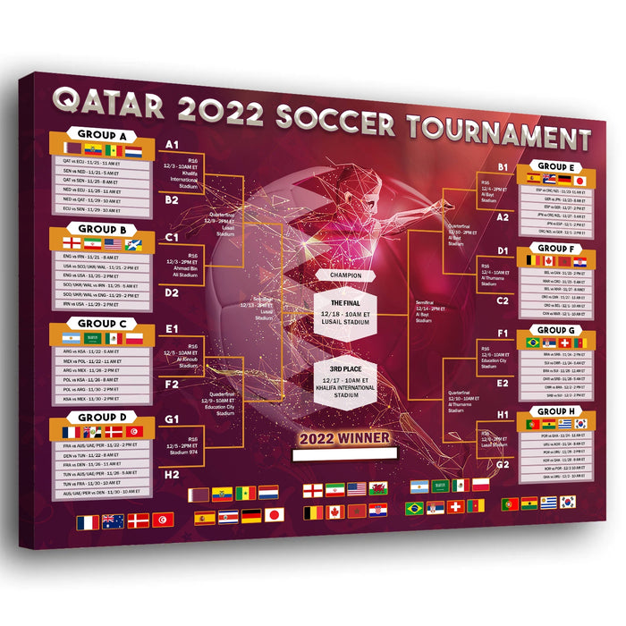 world cup bracket 2022 poster