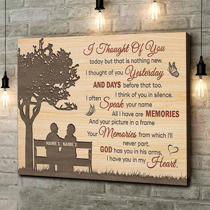 Personalized Memorial Gifts - Remembrance Gifts - I Thought Of You