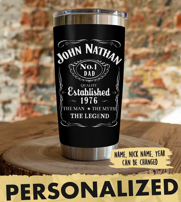 Personalized Tumbler - No1 Dad